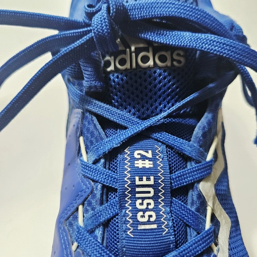 Adidas D.O.N. Issue 2 Royal Blue White Basketball Sneakers FW8514 Men's Size 11
